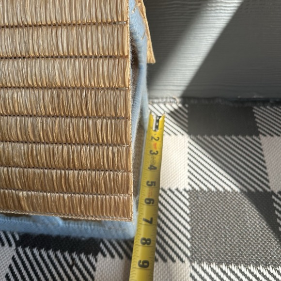 Vintage Handmade Plastic Canvas Needlepoint Doll House & Furniture Mini House - Picture 10 of 16